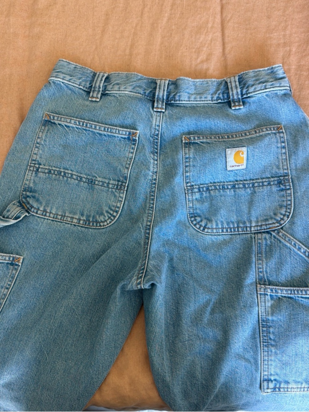 Carhartt Light Blue Womens Carpenter Jeans - Picture 4 of 5
